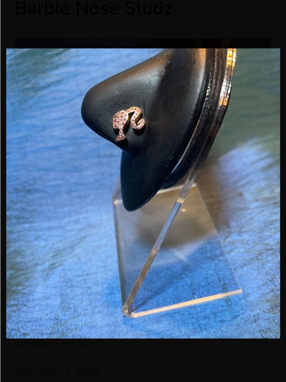**NEVER WORN** barbie nose stud